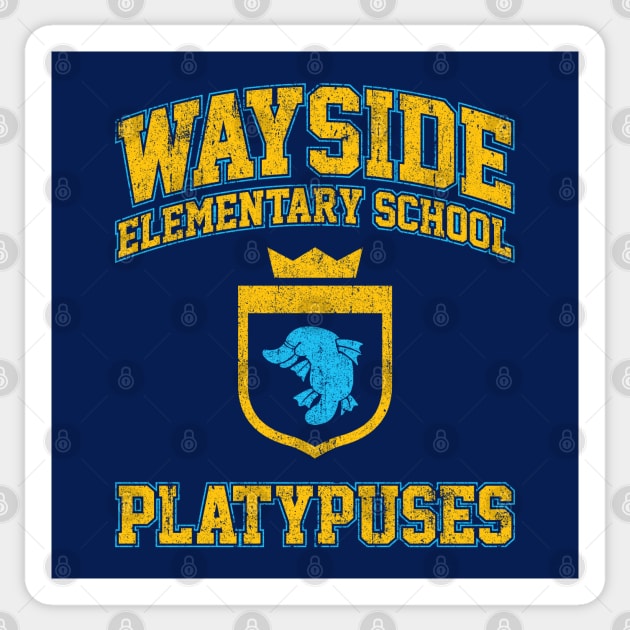 Wayside School Platypuses Sticker by huckblade